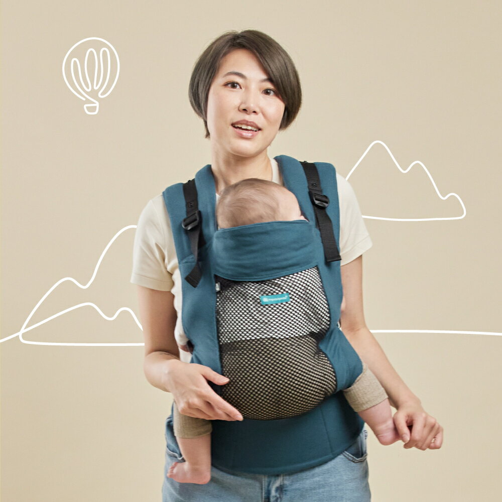 Trek Air 捷旅揹帶-洞洞透氣嬰兒揹帶 | 舒適敏捷、悶熱的救星