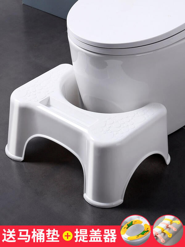 熱銷🌟馬桶凳腳凳塑料凳子加厚家用蹲便坑助力神器廁所衛生間兒童墊腳凳