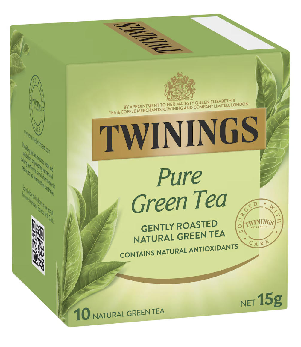 Twinings 唐寧 Pure Green Tea 純綠茶 10包/盒 獨立茶包 盒裝綠茶 茶香清爽