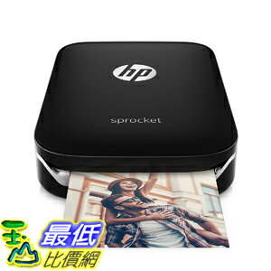 [107美國直購] HP Sprocket Portable Photo Printer social media photos on 2x3 sticky-backed paper (X7N08A)