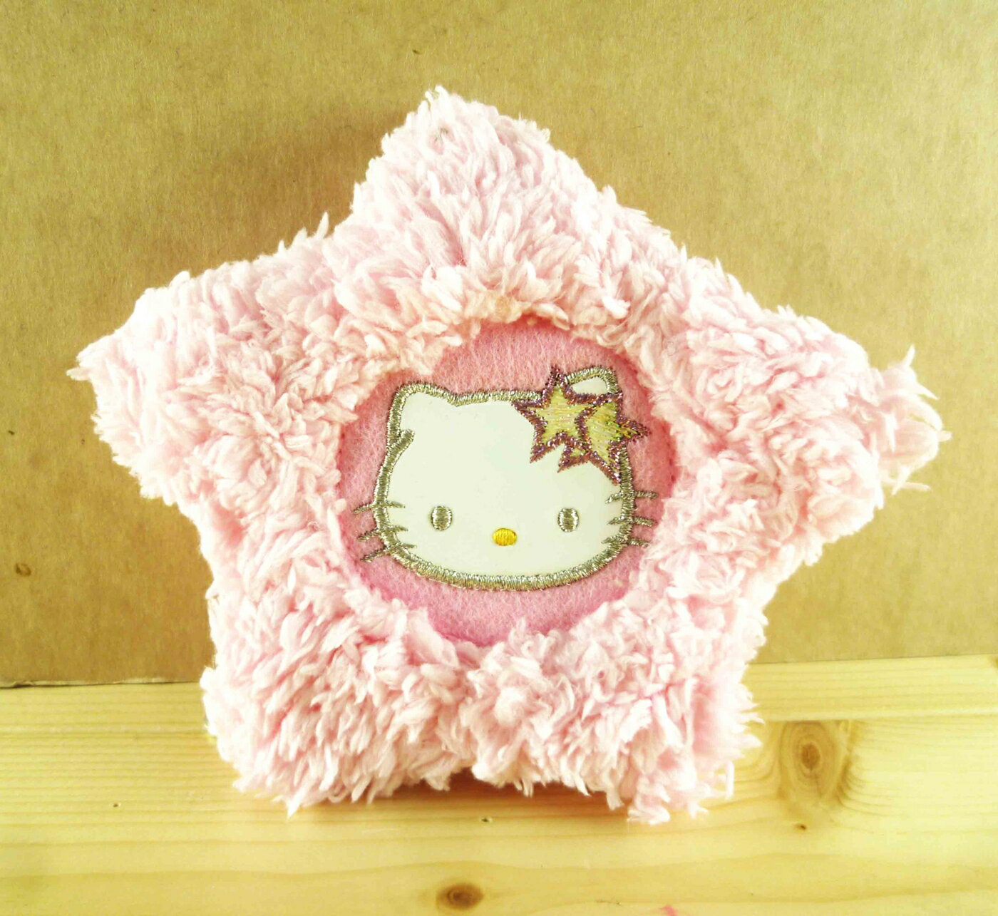 【震撼精品百貨】Hello Kitty 凱蒂貓-造型零錢包吊鍊-粉星星 震撼日式精品百貨