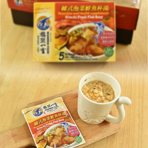 【丸文食品】韓式泡菜鮮魚杯湯15g*5包(盒) 可 可沖泡即食