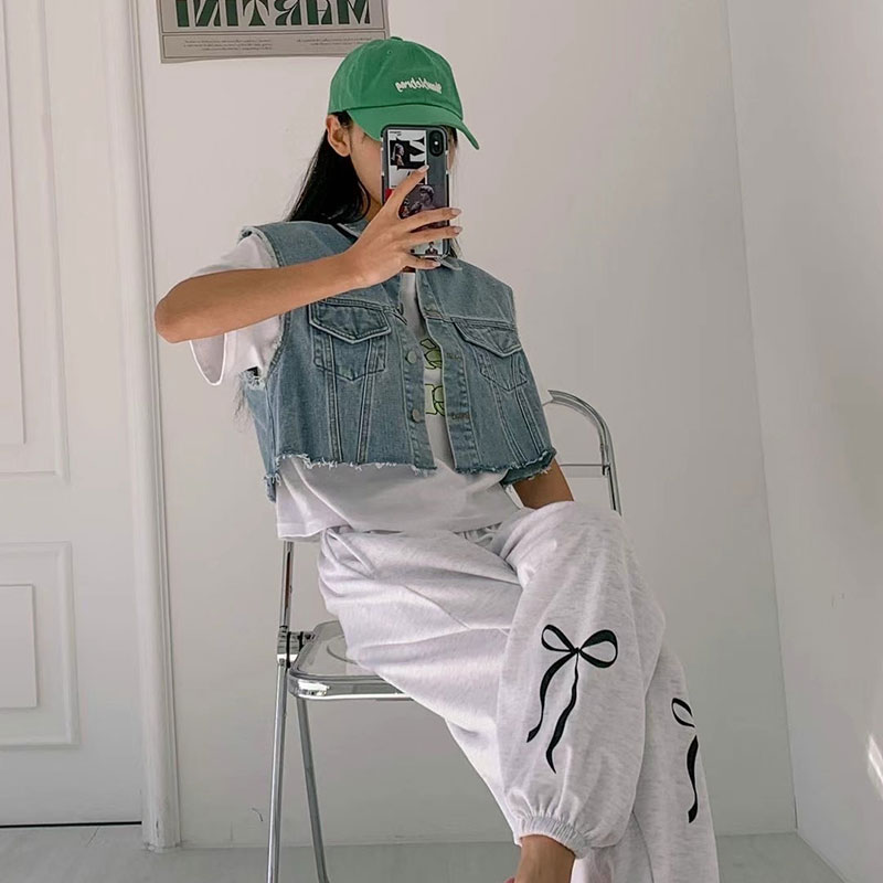 ANNAS 正韓蝴蝶結縮口褲 運動褲 棉褲 大蝴蝶結 浪漫芭蕾舞風格 韓國長褲 7