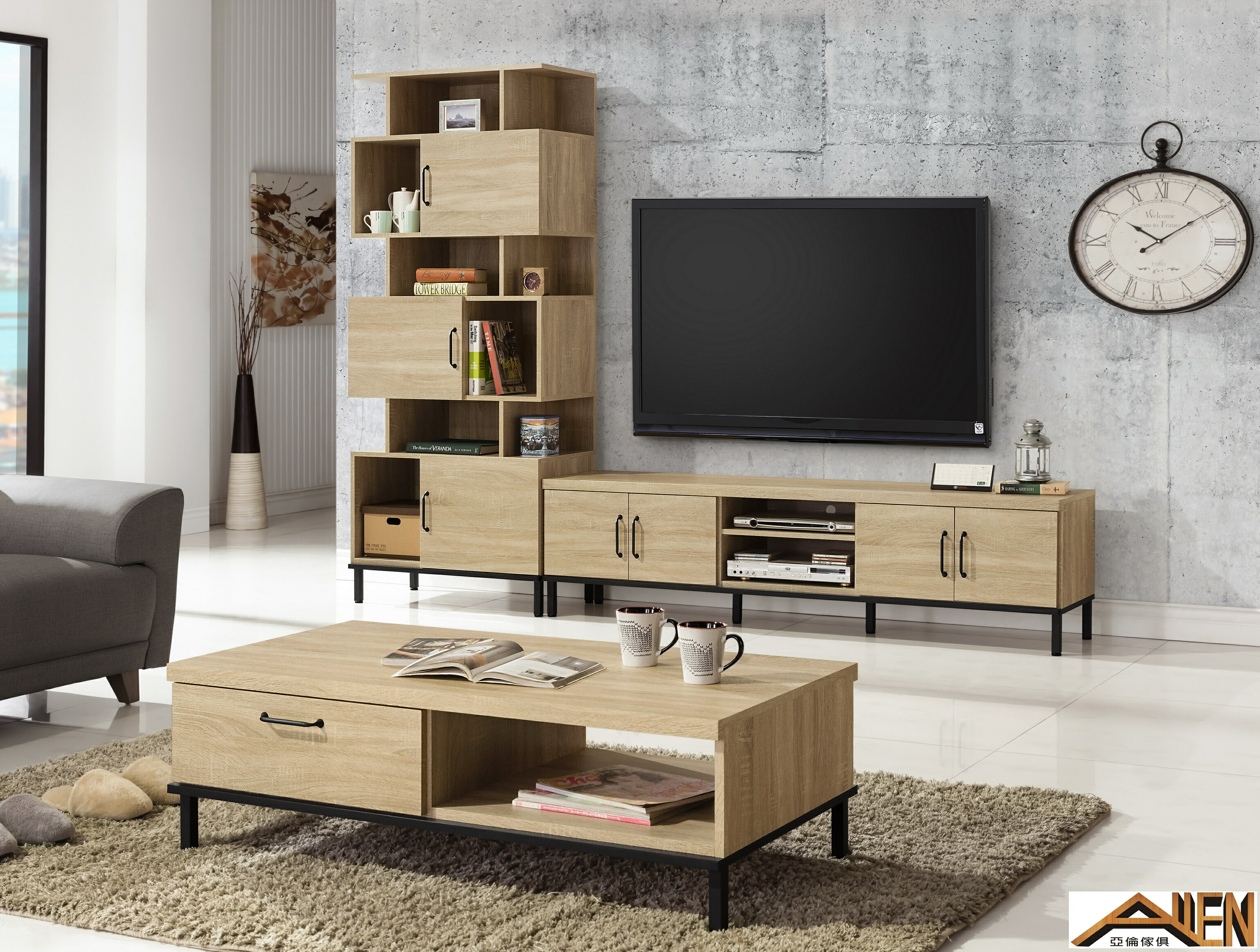 亞倫傢俱*達拉斯多功能收納櫃 2