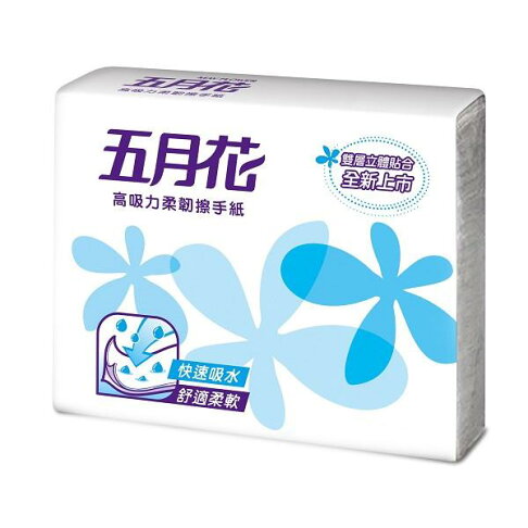 五月花高吸力柔韌擦手紙(100抽/20包/箱) 0