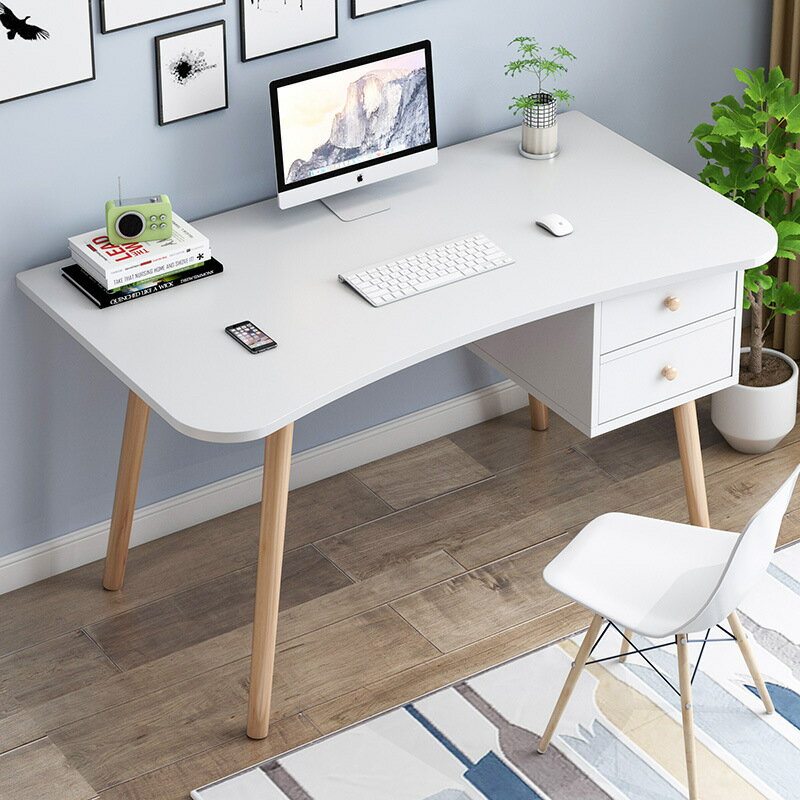 電腦桌書桌臺式家用小桌子簡約北歐現代簡約辦公桌學生臥室寫字桌