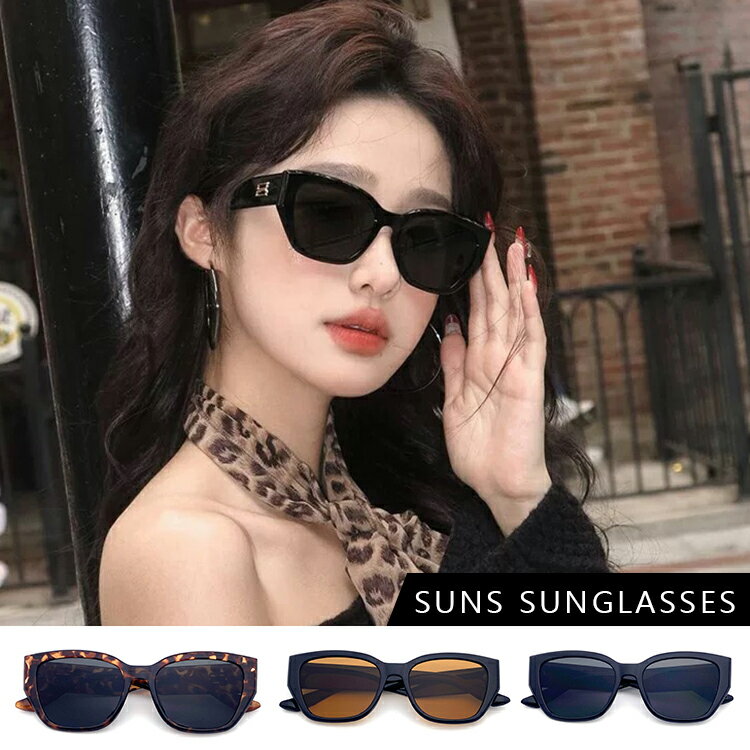 【新品】復古方框貓眼墨鏡 港風必備款不挑臉型 高質感潮流墨鏡 網紅抖音款 誰戴誰好看 太陽眼鏡 抗UV400