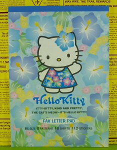 【震撼精品百貨】Hello Kitty 凱蒂貓 傳真memo 藍扶桑花【共1款】 震撼日式精品百貨