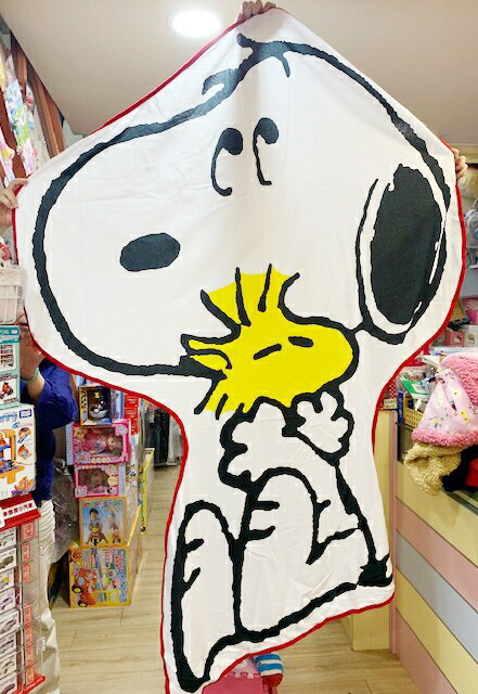 【震撼精品百貨】史奴比Peanuts Snoopy SNOOPY 日本造型保暖毛毯/止滑墊(單人)-小黃鳥#23863 震撼日式精品百貨