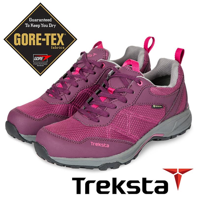 【Treksta 韓國】BERGEN LACE 女 GTX防水低筒健行鞋『紫紅』KR21BW