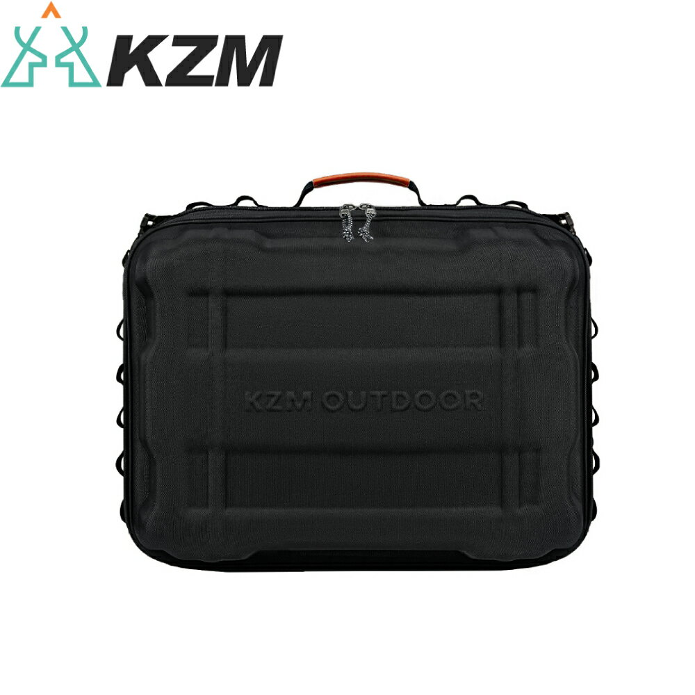 【KAZMI 韓國 KZM 工業風硬殼旅行收納箱《黑》】K23T3B10BK/露營/旅行/收納