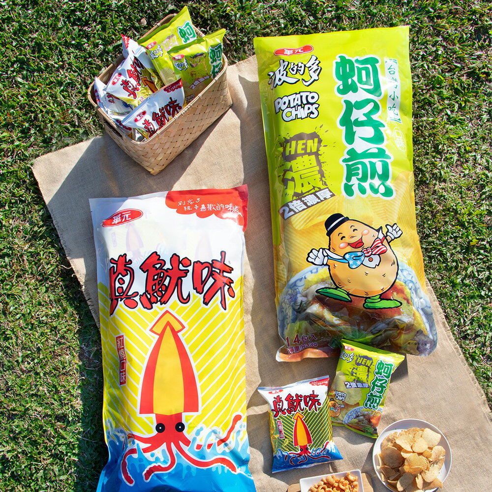 [限時免運]【盛香珍】 華元抱抱包(1包/2包)(濃厚蚵仔煎口味/真魷味紅燒口味) 0