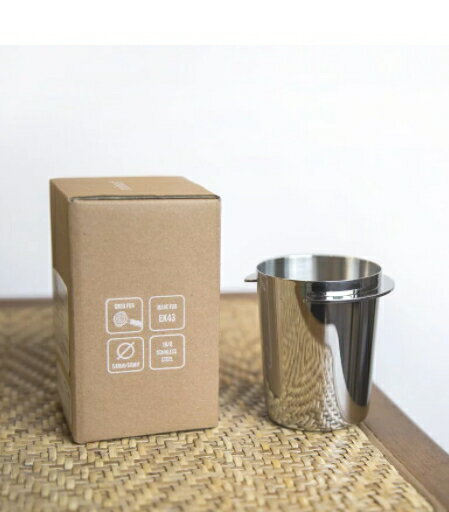 Minos 58mm 磨豆機接粉杯 EK-200磨豆機 義式把手專用 咖啡粉杯 銀色 Minos-EK-58mm-ARG