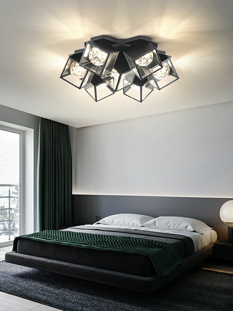 臥室燈吸頂燈現代簡約溫馨浪漫主臥輕奢房間燈北歐燈具年新款