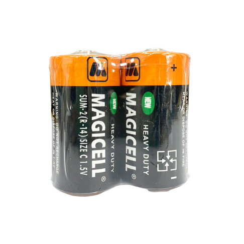 【現貨】2號電池 乾電池 強勁環保電池2號(2入) 鹼性電池 碳鋅電池 二號電池 C電池 電池 興雲網購 1
