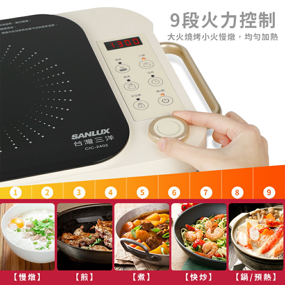 【台灣三洋】微電腦觸控電陶爐CIC-2402 3