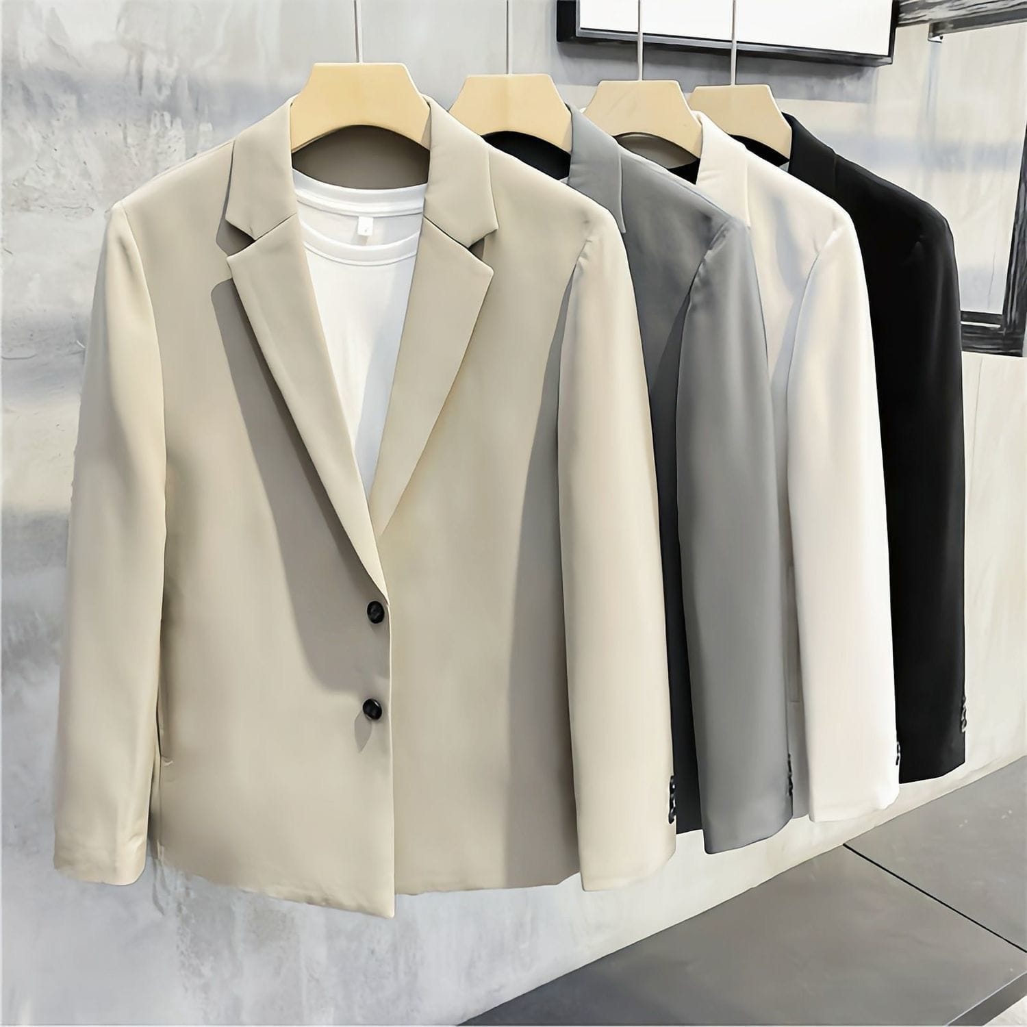 男士春秋款輕熟風雅痞西裝外套