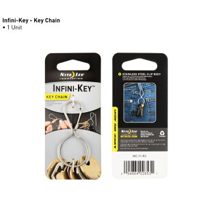 ├登山樂┤美國 NITE IZE KIC 葫蘆型帶鎖鑰匙扣 # KIC-11-R3(銀色不鏽鋼款)