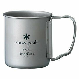 ├登山樂┤日本Snow Peak 鈦金屬單層杯折疊把手 300ml # MG-042FH