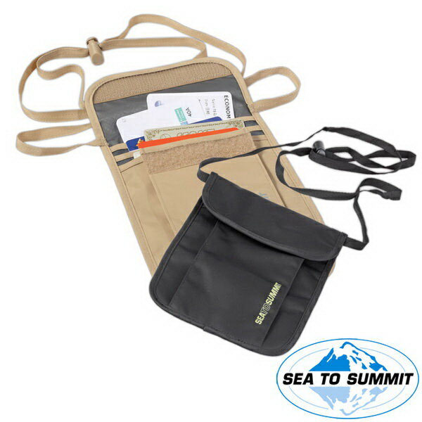 ├登山樂┤澳洲 Sea To Summit 旅行用頸掛式證件袋(3袋口) 黑、褐 # STSATLNP3BK、STSATLNP3SA