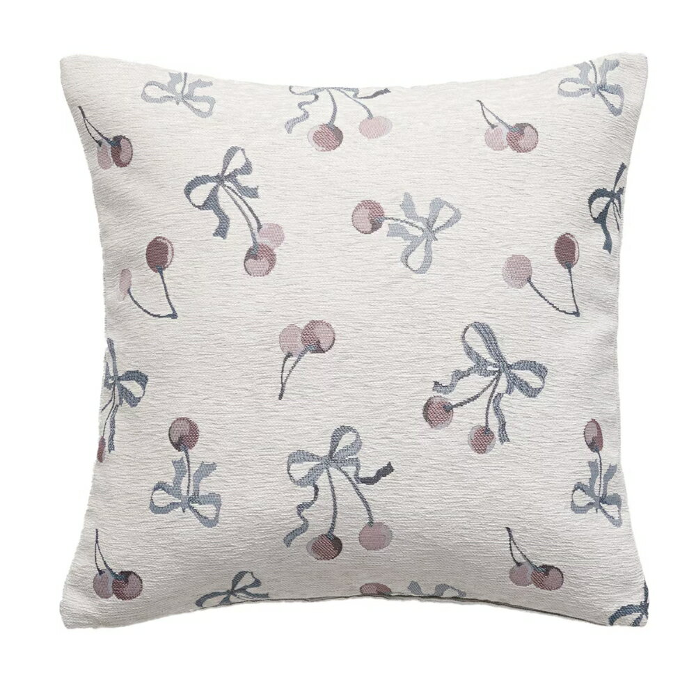 【DECO HOME商品】抱枕套 JACQUARD CHERRY gSCj1a(DH) NITORI宜得利家居
