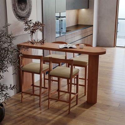 特惠/店長優選 【免費開票 質感超讚】 純實木靠牆吧臺桌家用長條窄高腳桌子玄關客廳隔斷小吧臺島臺餐桌 高腳桌 家用吧臺桌新店開業 全館八折起 售後保障
