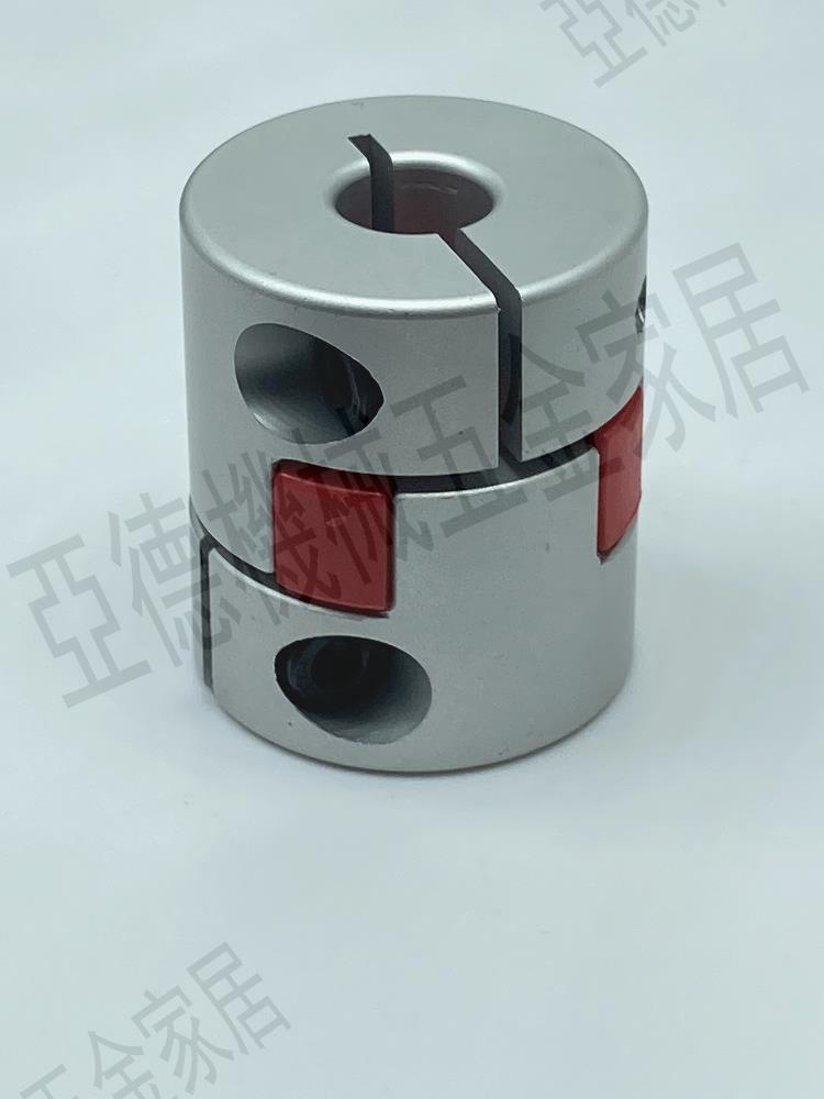 外徑D40 鋁合金梅花聯軸器 長度L42 爪型彈性緩沖膠墊 大扭矩連軸【亞德機械五金家居】