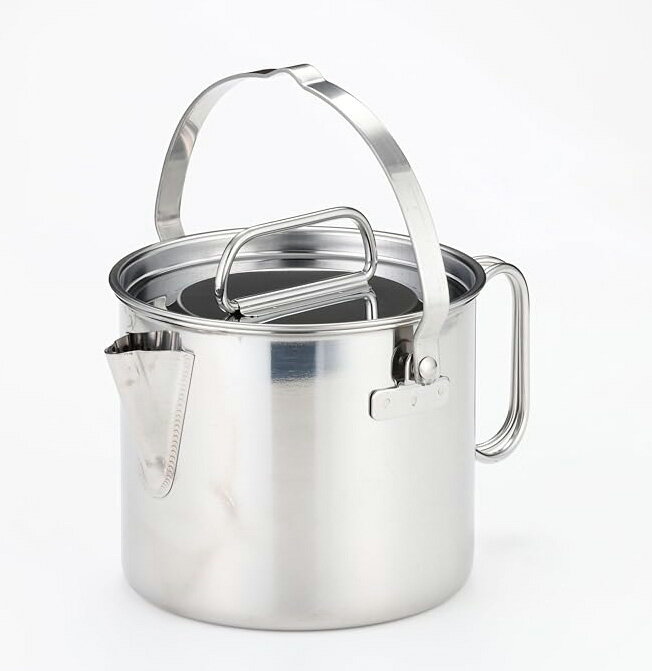 日本代購 CAPTAIN STAG 鹿牌 ‎M-7701 不鏽鋼 茶鍋具 2L 露營 茶壺 水壺 燒水壺 湯鍋 日本製