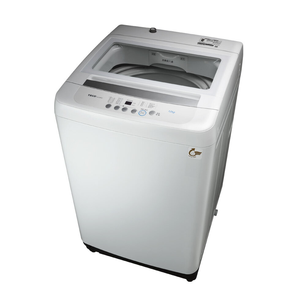 TECO東元 12KG定頻直立式洗衣機 /臺 W1238FW