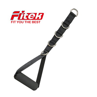 5D鐵製單手拉把 可調式5環單拉把 五階段握把 長度可調整單拉桿 重量訓練機配件 台灣製造 5-D STIRRUP HANDLE STRAP/Cable機/滑輪機/飛鳥機/重訓機都必備的重訓配件!※本產品為單個販售。【Fitek健身網】