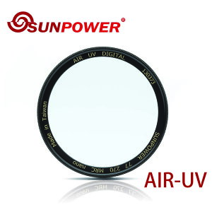 ◎相機專家◎ SUNPOWER AIR UV 62mm 超薄銅框保護鏡 防潑水 抗靜電 湧蓮公司貨