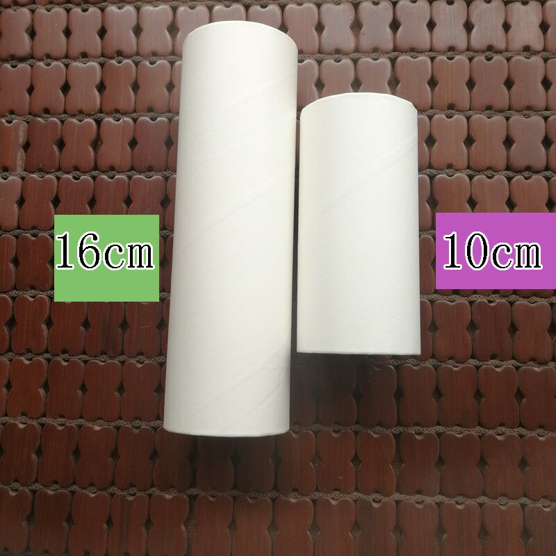 10cm/16cm紙芯可撕式滾筒粘毛器替換紙芯 斜撕除塵器粘塵紙芯60層