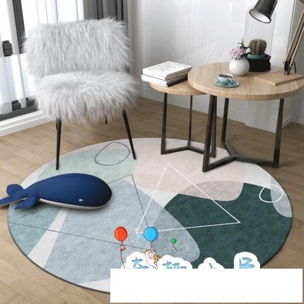 圓形地毯北歐吊籃墊圓形地墊轉椅墊臥室床邊地毯
