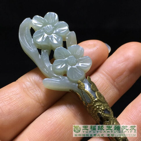 明清和田玉青白玉梅花發簪純銅鑲嵌頭飾玉蘭花古風玉簪子發釵子 協貿國際日用品生活3館 樂天市場rakuten 明清和田玉青白玉梅花發簪純銅鑲嵌頭飾玉蘭花古風玉簪子發釵子 協貿國際日用品生活3館 樂天市場rakuten