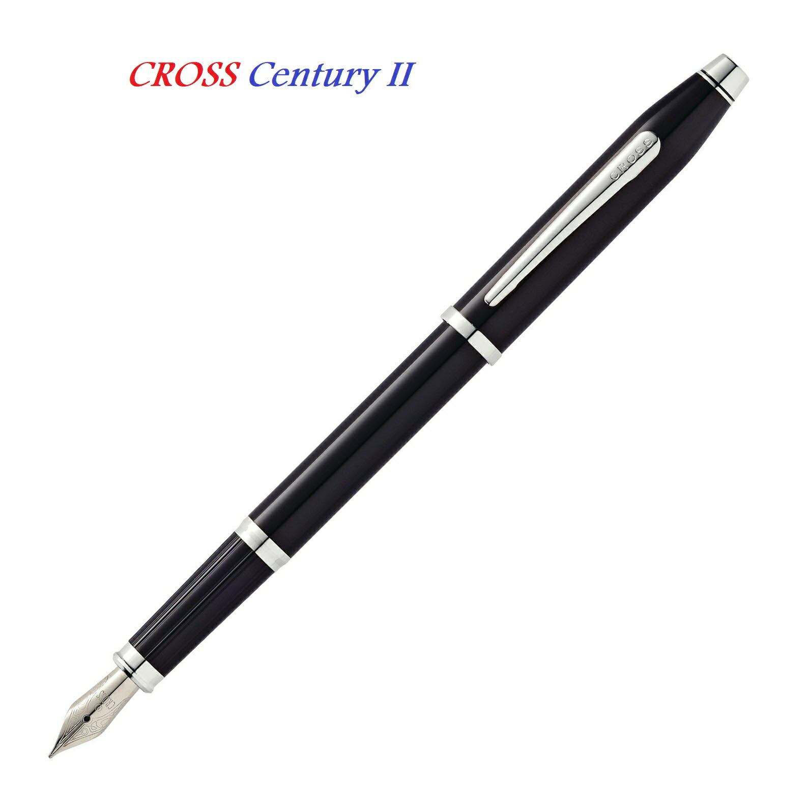 CROSS Century II 新世紀系列 黑亮漆白夾鋼筆 (AT0086-102)【領券滿額再折千8/31止】