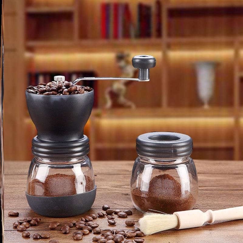 復古手動手搖咖啡磨豆機研磨咖啡家用小型陶瓷道具粉碎器打磨粉機