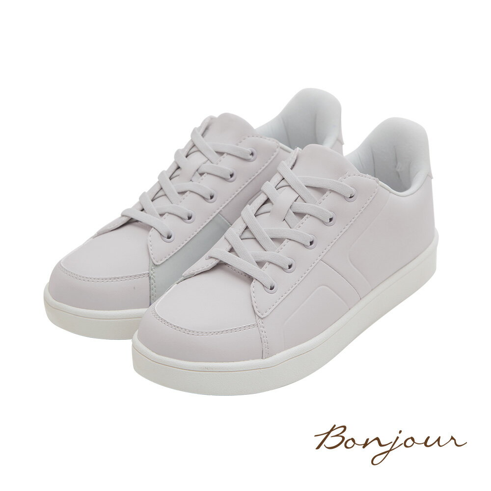 BONJOUR☆0.99秒瞬間就穿好！足型友善防潑水小白鞋【B0636】4色 0