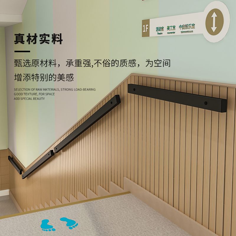 免運 樓梯扶手老人幼兒園實木樓梯扶手自裝家用樓梯扶手配件不銹鋼樓梯