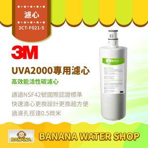 【3M】UVA2000 專用活性碳濾心 3CT-F021-5 原廠公司貨 UVA2000淨水器專用【零利率】