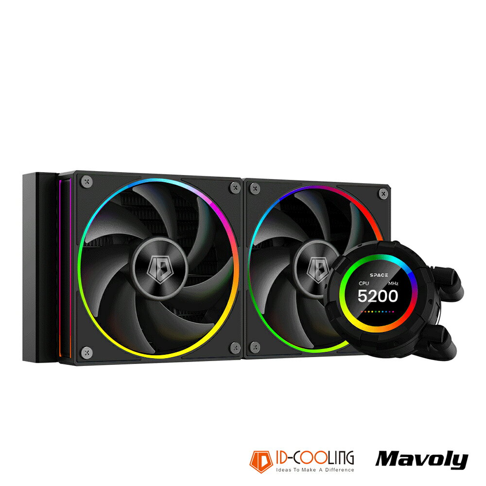 ID-COOLING 松聖 SL240 黑色/白色 一體式水冷 水冷散熱器 CPU散熱器