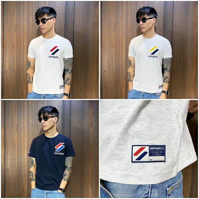 美國百分百【全新真品】極度乾燥 Superdry T恤 上衣 SD T-shirt 短袖 logo 短T 多色 CC86