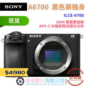 樂福數位 SONY 數位單眼相機 A6700 ILCE-6700 a6700 單機身(公司貨) 現貨