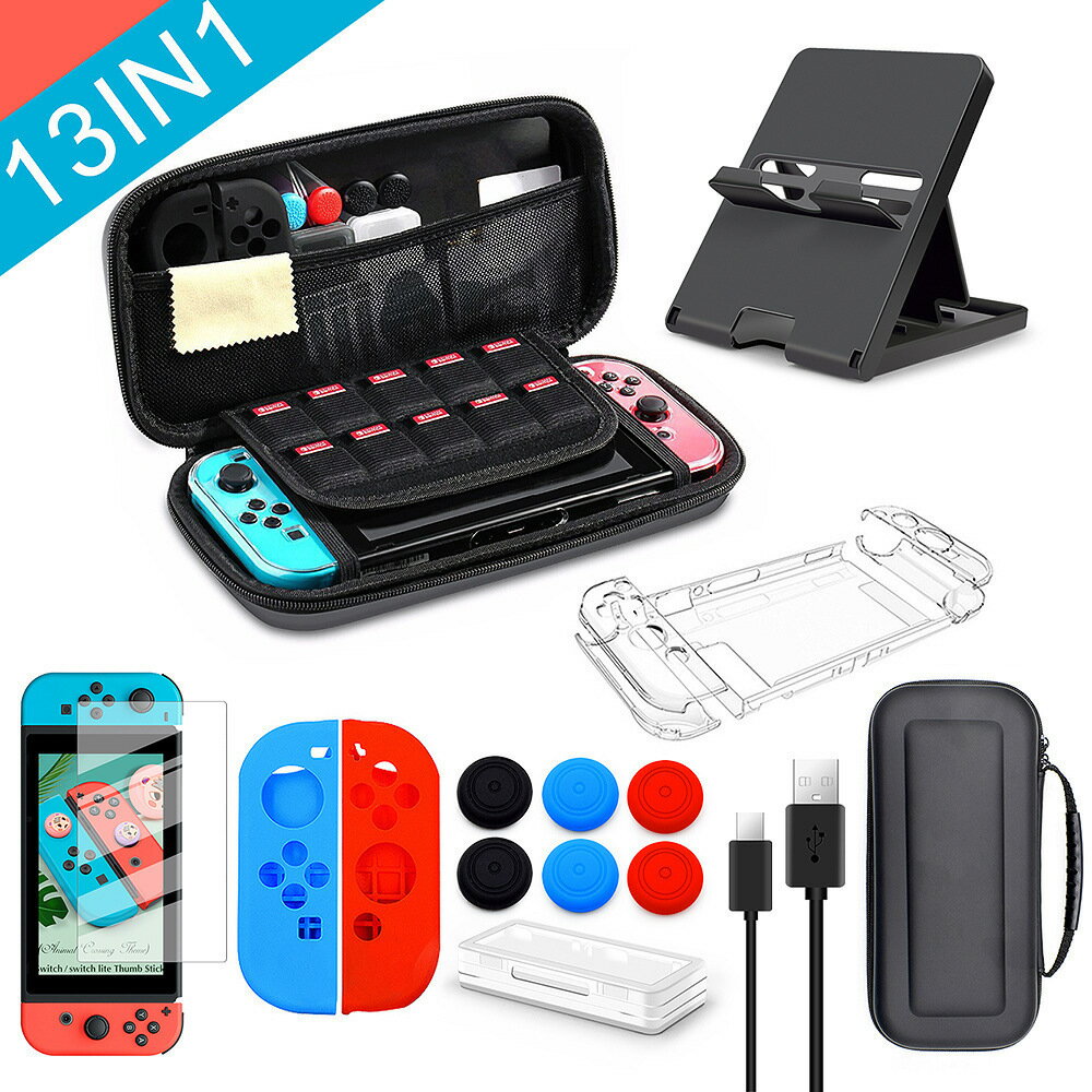 適用於任天堂Switch1代收納包套裝手提加厚包大容量遊戲機配件