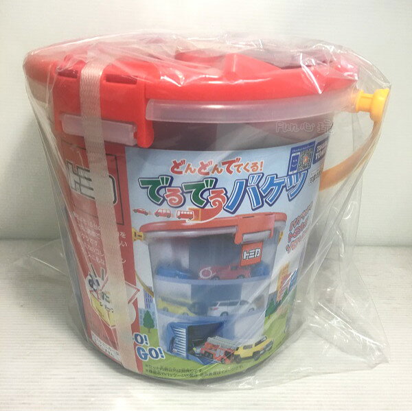 【Fun心玩】TW45781 麗嬰 日本 正版 TOMICA 交通世界 TM滑行收納桶 可收納 可收藏 多美小汽車
