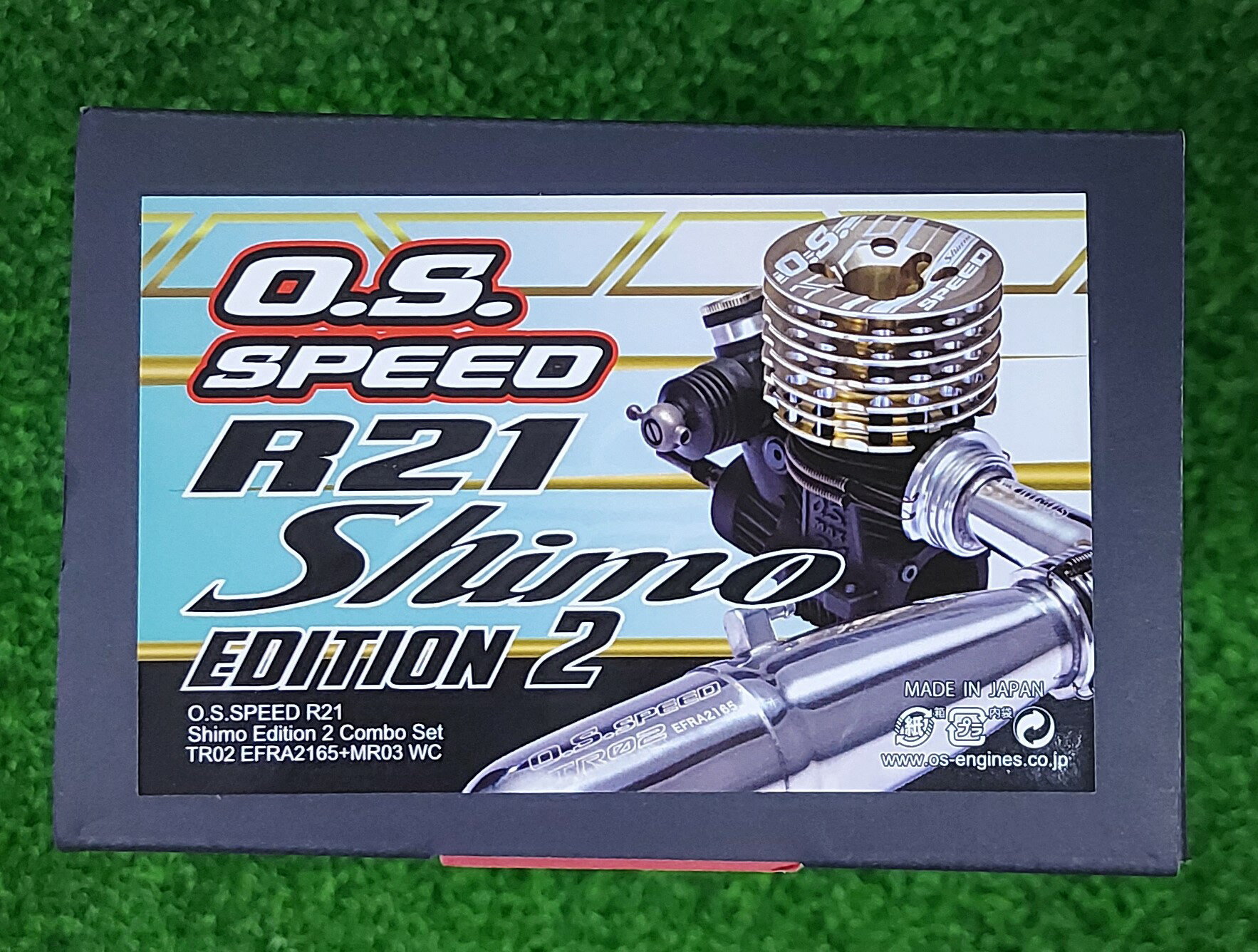 車車共和國】 O.S. SPEED R21 Shimo 2 1/8平跑車用競賽級引擎含排氣管