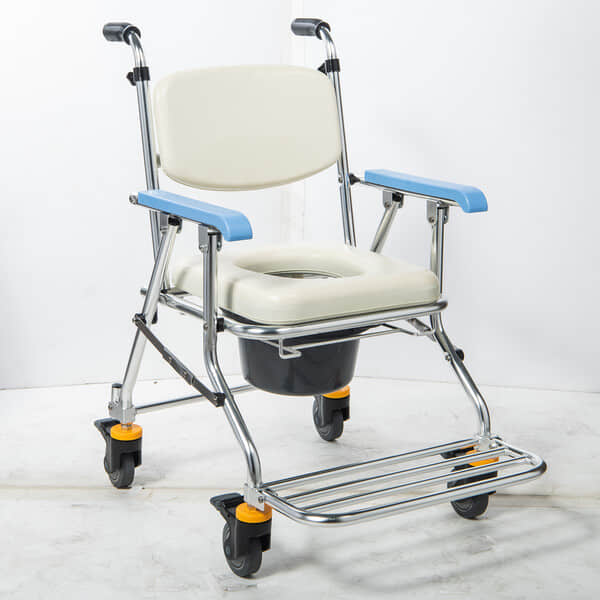 永大醫療~JCS-208 鋁合金可收合有輪洗澡便器椅/便器椅/洗澡椅 4800元