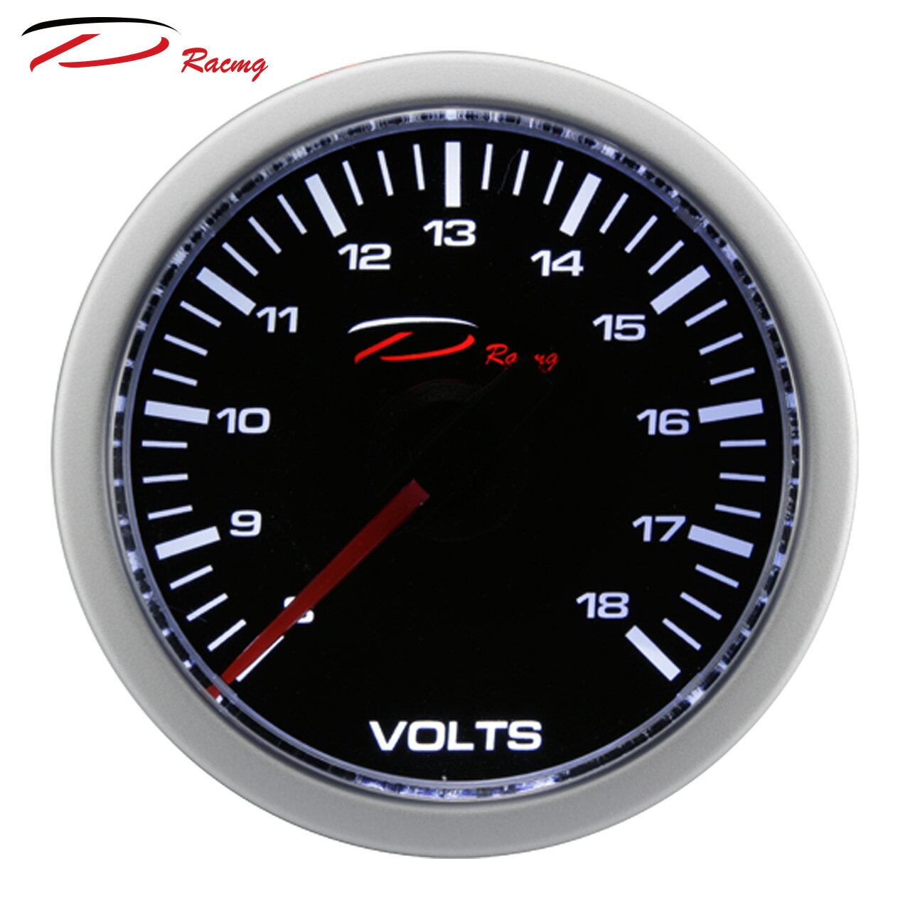 【D Racing三環錶/改裝錶】CSM入門款系列 單白光 52mm 電子式電壓錶。錶頭無設定功能