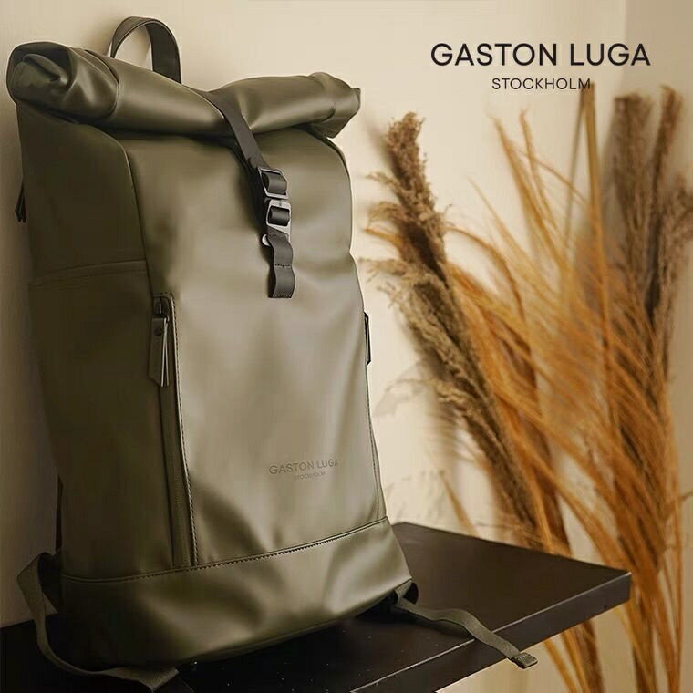 後背包 旅行包 GastonLuga書包男大學生防水大容量16寸電腦背包時尚潮流2022新款