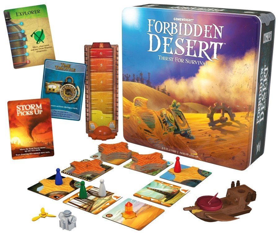 含稅附發票 送牌套 Forbidden Desert 附中文規則 禁制沙漠 禁忌荒漠 禁忌沙漠 正版益智桌上遊戲