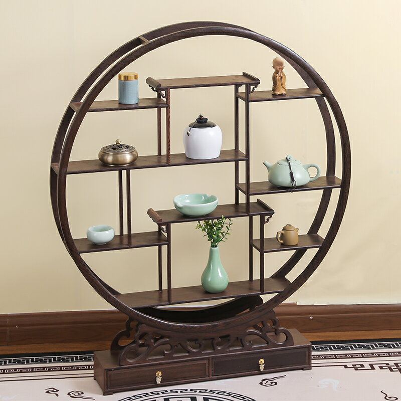 銅製 中国カンフー和尚 応接間 玄関 書架 博古架 茶台 装飾品 工芸品